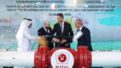 Türkiye, Azerbaycan, Katar ve Suriye'den "Türkiye-Suriye Doğal Gaz Boru Hattı"na ilişkin ortak açıklama