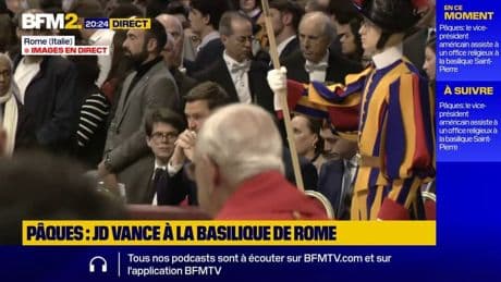 Pâques: JD Vance assiste à un office religieux au Vatican