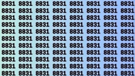 Only those with razor sharp vision can spot rogue 8881 among 8831s