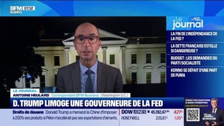 D. Trump limoge une gourverneure de la FED