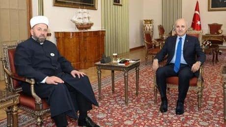 Numan Kurtulmuş, Karadağ İslam Birliği Başkanı Fejzic'i kabul etti