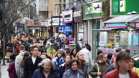 Oasis, Wimbledon and hotter weather help spark rise in footfall