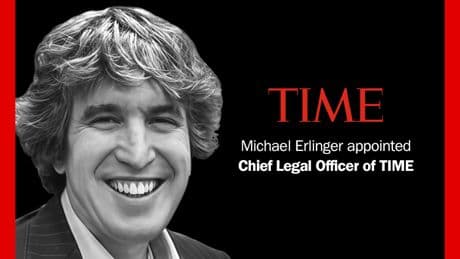TIME Appoints Michael Erlinger as Chief Legal Officer