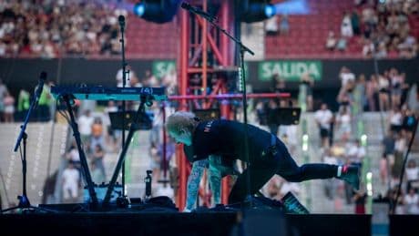 Ed Sheeran kicks off tour with bum note by falling on his face in Madrid