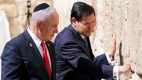 Nach Kritik an Israel – US-Außenminister Rubio betet mit Netanjahu an der Klagemauer