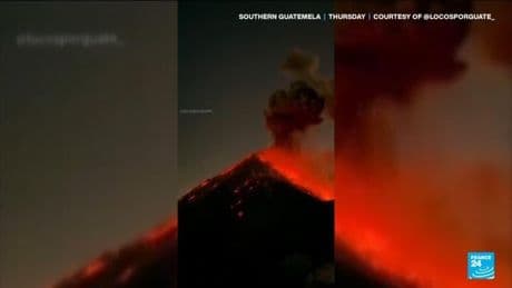 Residents forced to flee homes after Guatemala Fuego volcano eruption