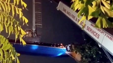 Screaming rollercoaster riders trapped at 50ft for three hours in horror scenes