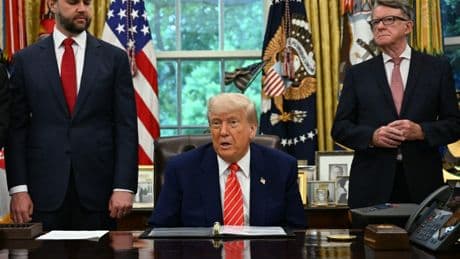 Britain’s ‘historic’ trade deal with Trump slammed by critics as Kemi Badenoch says Brits have ‘been shafted’ by agreement