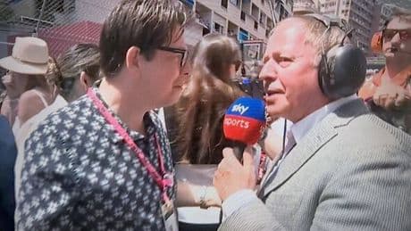 Martin Brundle awkwardly shuts down Michael McIntyre request on Monaco GP grid walk
