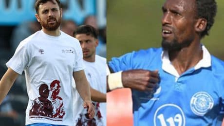 Futbolcular 'Filistinli Pele'yi unutmadı