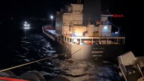 Çanakkale Boğazı'nda gemi arızası