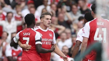 Así fue el primer gol de Gyökeres en la Premier con el Arsenal