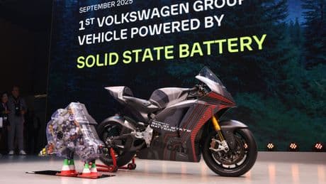 Ducati di MotoE primo veicolo sperimentale del gruppo Volkswagen con batteria allo stato solido
