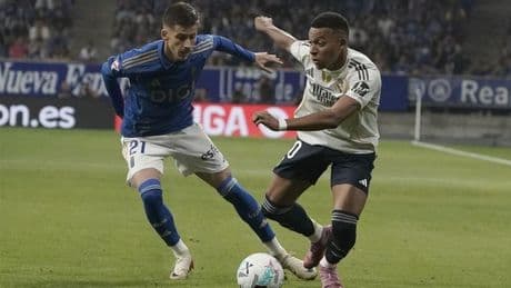 Detenido un hincha del Oviedo por insultos racistas a Mbappé en el Tartiere