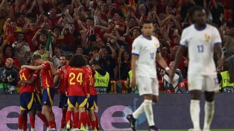 Spain holds off furious France comeback to reach Nations League final