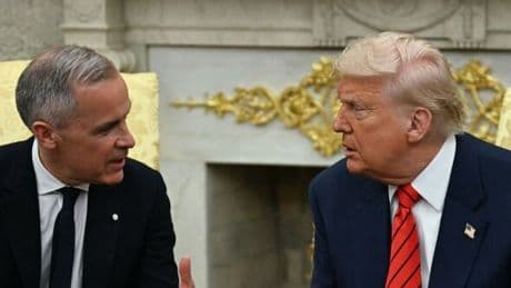 Donald Trump slapped down by Mark Carney in White House clash - 'Canada is not for sale!'