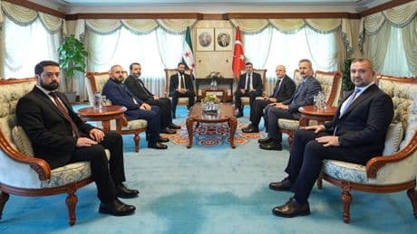 Cumhurbaşkanı Yardımcısı Yılmaz, Suriye Cumhurbaşkanı Şara ile görüştü