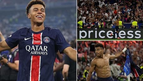 People are only just realising what Desire Doue's name means in English after PSG wonderkid's heroics in Champions League final