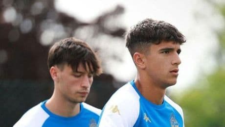 Samu, la pepita de oro de Abegondo en la pretemporada del Deportivo