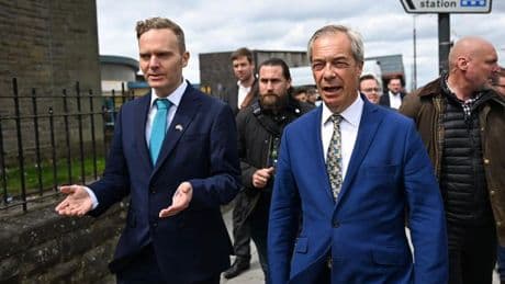 Nigel Farage 'bottles' press event in Hamilton as left wing protestors blast Reform UK leader