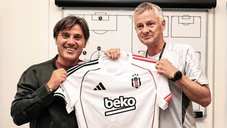 A Milli Takım Teknik Direktörü Vincenzo Montella, Ole Gunnar Solskjaer'i ziyaret etti
