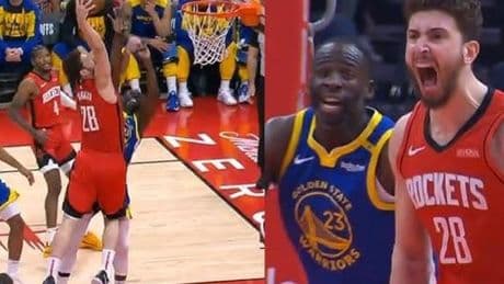 NBA'deki ilk play-off maçına çıkan Alperen Şengün, Draymond Green'i posterledi!