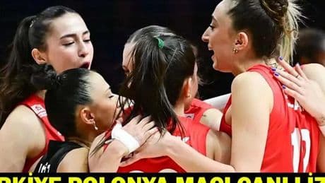 TÜRKİYE-POLONYA VOLEYBOL MAÇI TRT SPOR CANLI İZLE: Filenin Sultanları FIVB Milletler Ligi maçı saat kaçta, hangi kanalda?