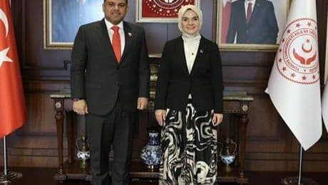 Bakan Göktaş, Bahreyn Krallığı'nın Ankara Büyükelçisi Marzooq ile görüştü