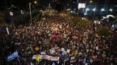 Gaza-Krieg: Demonstranten in Israel fordern Ende des Gaza-Kriegs