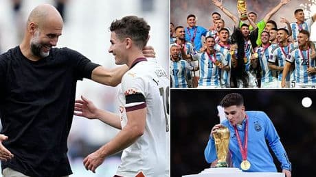 Ex- Man City star Julian Alvarez reveals how Pep Guardiola's World Cup prediction left team-mates in stunned silence - and was proved right