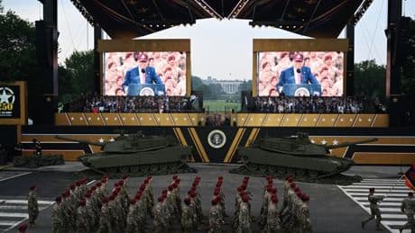 Militärparade in Washington: Kein Moment des Triumphes