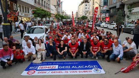 Van’da 223 işçi direnişte: “Keyfi ve siyasi saiklerle işten çıkarmalar kabul edilemez”