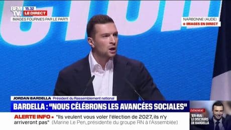 "La France qui travaille a le sentiment d'être sacrifiée", déclare Jordan Bardella
