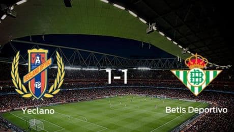 El Yeclano Deportivo y el Betis Deportivo finalizan su encuentro liguero con un empate (1-1)
