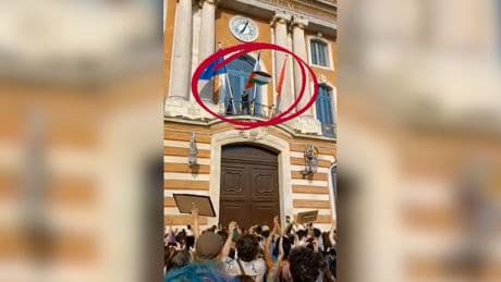 «Flottille de la liberté» : à Toulouse, un drapeau palestinien brandi sur le Capitole et des menaces de mort visant le maire découvertes