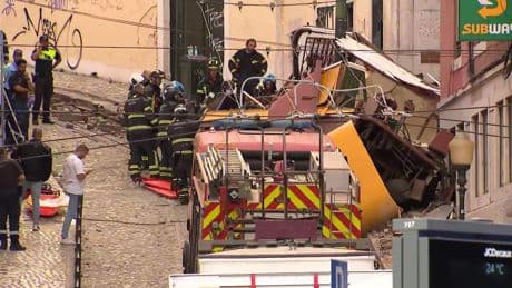At least three killed after Lisbon's iconic Gloria funicular derails