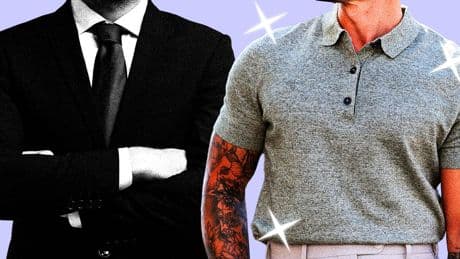 Men are ditching suits for loose pants, pricey tees, and tailored shorts in the return-to-office era