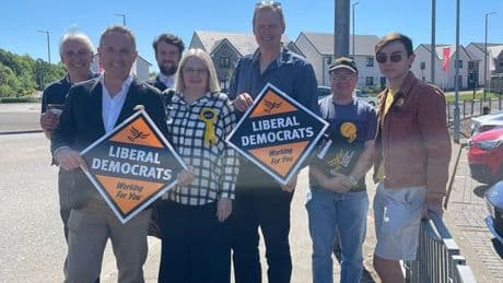LibDem leader joins Hamilton by-election campaign trail
