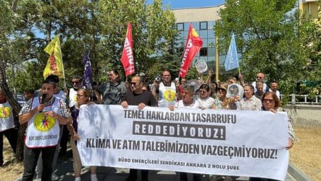 OSTİM’de BES üyeleri eylem yaptı: Klimadan tasarruf olmaz