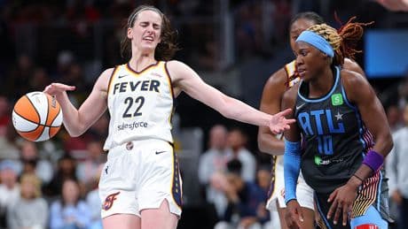 Caitlin Clark gets chippy with Atlanta’s Rhyne Howard in another tense moment
