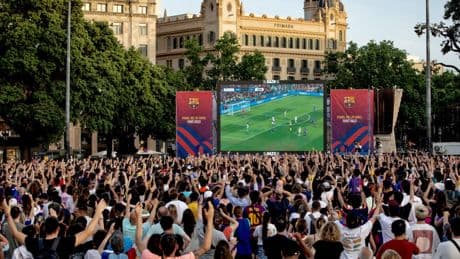 La pantalla para ver la final de la Champions femenina se instalará en el parque de las Glòries