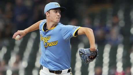 Jacob Misiorowski throws five hitless innings in MLB debut — before leaving with injury issue