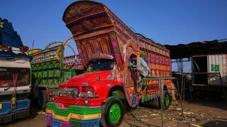 AP PHOTOS: Pakistani truck art elevates heavy transport into mobile masterpieces