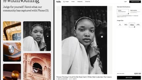 Nothing busted using professional photos as Phone 3 samples