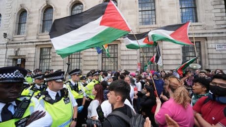 Pro-Palestine demonstrators hit out as MPs debate Palestine Action ban