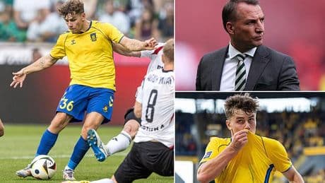 Celtic's hopes of landing top transfer target Kvistgaarden fade as West Ham and Eintracht Frankfurt enter race for free-scoring Danish forward