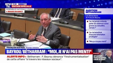 Affaire Bétharram: "Depuis 4 mois, je suis quotidiennement sali et diffamé", affirme François Bayrou
