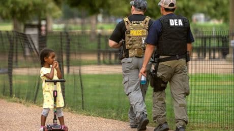Photos of the National Guard and federal agents in Washington