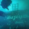 Bayesian's watery grave:  Wreck where billionaire Mike Lynch, his daughter and five others died is pictured... and the hatch that was initially blamed for disaster