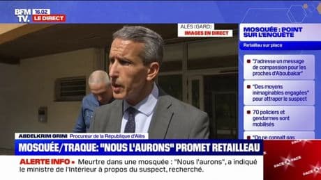 Meurtre dans une mosquée dans le Gard: le suspect était "sous les radars de la justice", selon le procureur d'Alès